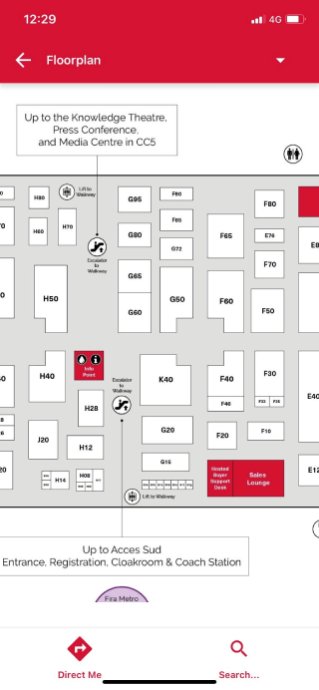 IBTM World Mobile App - Floorplan